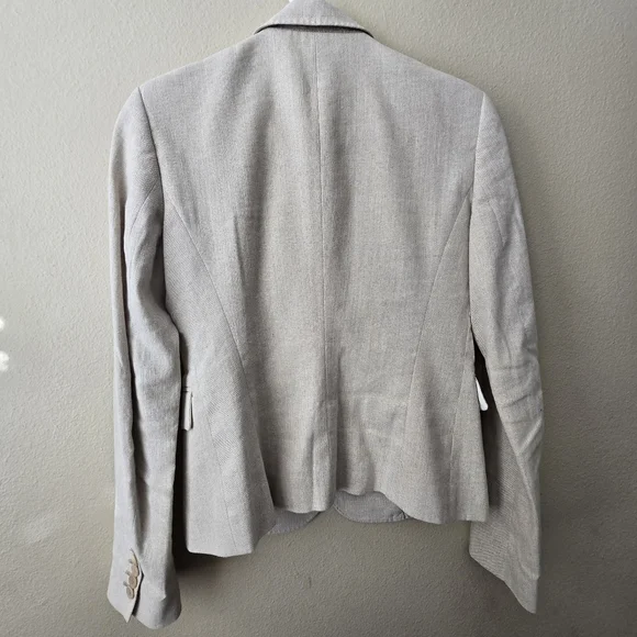 JOSEPH Linen Notched Minimalist Blazer Jacket Size 40 Old Money Elevated Basic - Picture 5 of 14
